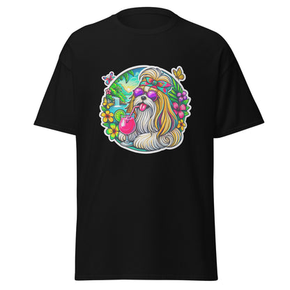 "Dogs On Vacation"-Kollektion - Ihasa Apso - Klassisches Unisex-T-Shirt - 13 verschiedene Farben