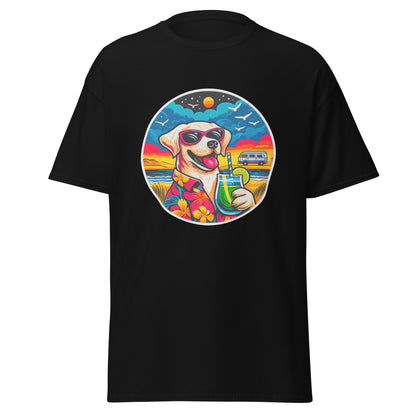 "Dogs On Vacation"-Kollektion - White Labbi - Klassisches Unisex-T-Shirt - 13 verschiedene Farben