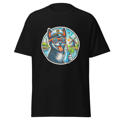 "Dogs On Vacation"-Kollektion - Schipperke - Klassisches Unisex-T-Shirt - 13 verschiedene Farben