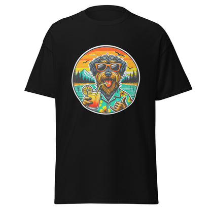 "Dogs On Vacation"-Kollektion - Rauhaardackel #2 - Klassisches Unisex-T-Shirt - 13 verschiedene Farben