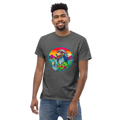 "Dogs On Vacation"-Kollektion - Afghane - Klassisches Unisex-T-Shirt - 13 verschiedene Farben