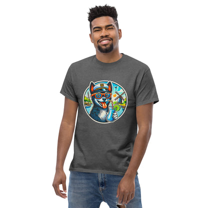 "Dogs On Vacation"-Kollektion - Schipperke - Klassisches Unisex-T-Shirt - 13 verschiedene Farben