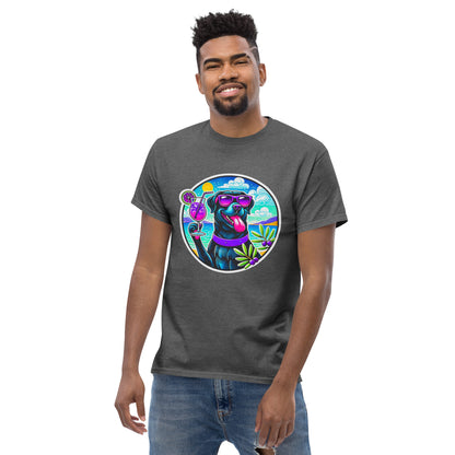"Dogs On Vacation"-Kollektion - Black Labbi #3 - Klassisches Unisex-T-Shirt - 13 verschiedene Farben