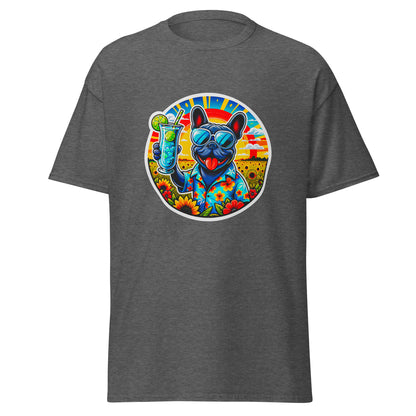 "Dogs On Vacation"-Kollektion - French Bulldog - Klassisches Unisex-T-Shirt - 13 verschiedene Farben