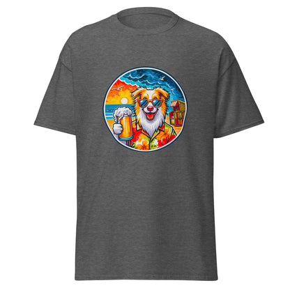 "Dogs On Vacation"-Kollektion - Australian Shepherd #2 (at Baltic Sea) - Klassisches Unisex-T-Shirt - 13 verschiedene Farben