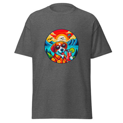 "Dogs On Vacation"-Kollektion - Beagle - Klassisches Unisex-T-Shirt - 13 verschiedene Farben