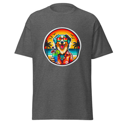 "Dogs On Vacation"-Kollektion - Australian Shepherd #3 - Klassisches Unisex-T-Shirt - 13 verschiedene Farben