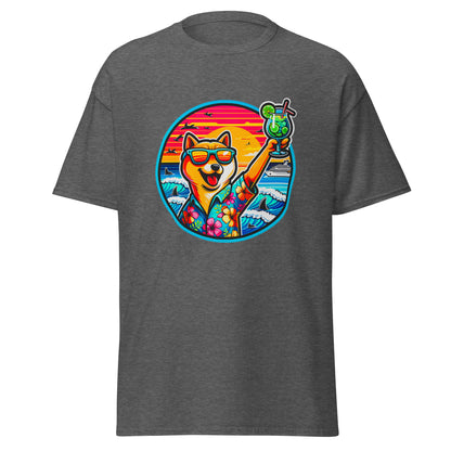 "Dogs On Vacation"-Kollektion - Shiba Inu - Klassisches Unisex-T-Shirt - 13 verschiedene Farben