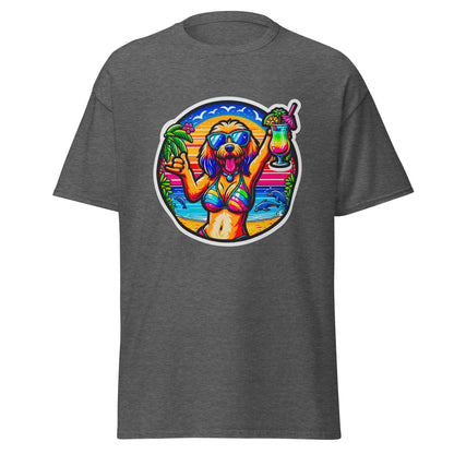 "Dogs On Vacation"-Kollektion - Blonde Haveneser (female) - Klassisches Unisex-T-Shirt - 13 verschiedene Farben