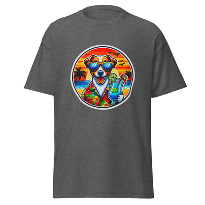 "Dogs On Vacation"-Kollektion - Jack-Russel-Terrier - Klassisches Unisex-T-Shirt - 13 verschiedene Farben
