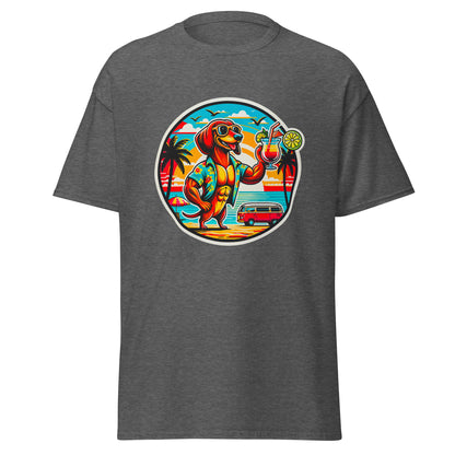 "Dogs On Vacation"-Kollektion - "Muscle Dachshund" #1 - Klassisches Unisex-T-Shirt - 13 verschiedene Farben
