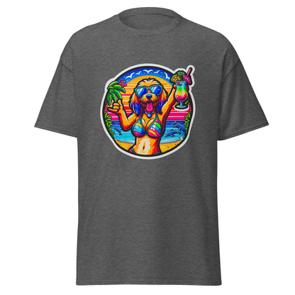 "Dogs On Vacation"-Kollektion - Blonde Havaneser #3 (female) - Klassisches Unisex-T-Shirt - 13 verschiedene Farben