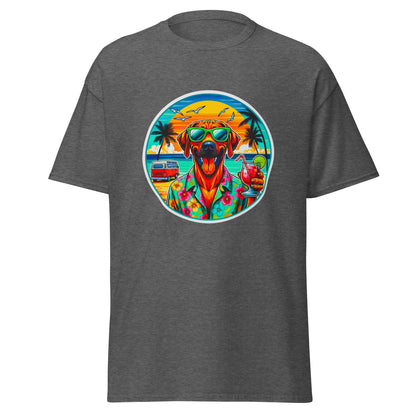 "Dogs On Vacation"-Kollektion - Rhodesian Ridgeback - Klassisches Unisex-T-Shirt - 13 verschiedene Farben