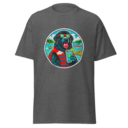 "Dogs On Vacation"-Kollektion - Neufundländer - Klassisches Unisex-T-Shirt - 13 verschiedene Farben