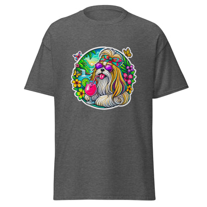 "Dogs On Vacation"-Kollektion - Ihasa Apso - Klassisches Unisex-T-Shirt - 13 verschiedene Farben