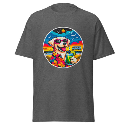 "Dogs On Vacation"-Kollektion - White Labbi - Klassisches Unisex-T-Shirt - 13 verschiedene Farben