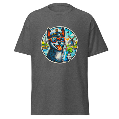 "Dogs On Vacation"-Kollektion - Schipperke - Klassisches Unisex-T-Shirt - 13 verschiedene Farben