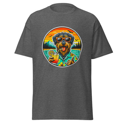 "Dogs On Vacation"-Kollektion - Rauhaardackel #2 - Klassisches Unisex-T-Shirt - 13 verschiedene Farben