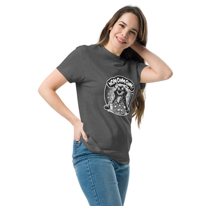 "Nom Nom Nom!!" - Klassisches Herren-T-Shirt - Dark Heather Grey (50% Polyester)