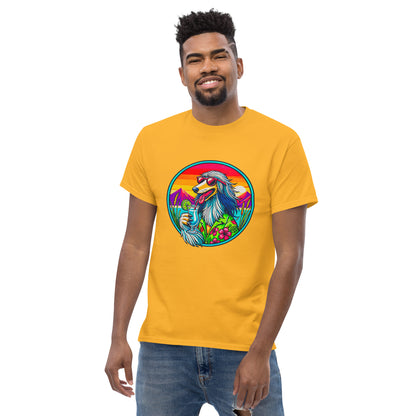 "Dogs On Vacation"-Kollektion - Afghane - Klassisches Unisex-T-Shirt - 13 verschiedene Farben