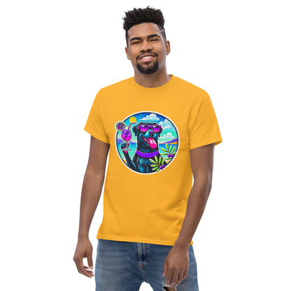 "Dogs On Vacation"-Kollektion - Black Labbi #3 - Klassisches Unisex-T-Shirt - 13 verschiedene Farben