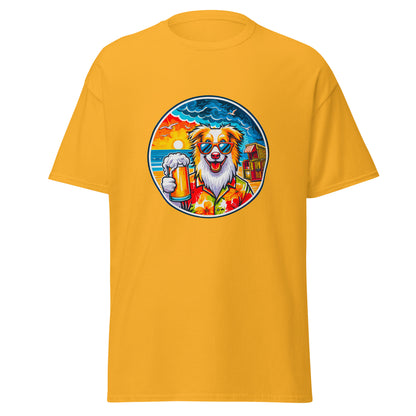 "Dogs On Vacation"-Kollektion - Australian Shepherd #2 (at Baltic Sea) - Klassisches Unisex-T-Shirt - 13 verschiedene Farben