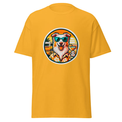 "Dogs On Vacation"-Kollektion - Australian Shepherd #1 - Klassisches Unisex-T-Shirt - 13 verschiedene Farben