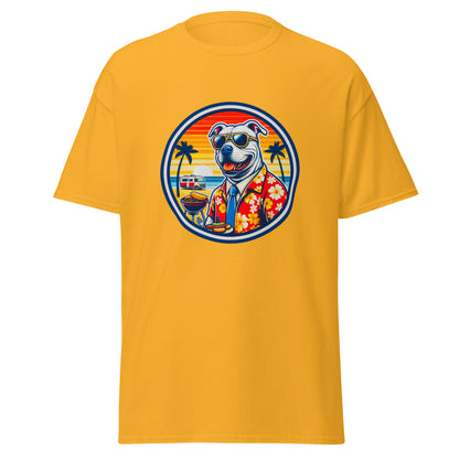 "Dogs On Vacation"-Kollektion - Staffordshire-Terrier #1 - Klassisches Unisex-T-Shirt - 13 verschiedene Farben