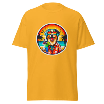"Dogs On Vacation"-Kollektion - Australian Shepherd #3 - Klassisches Unisex-T-Shirt - 13 verschiedene Farben