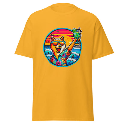 "Dogs On Vacation"-Kollektion - Shiba Inu - Klassisches Unisex-T-Shirt - 13 verschiedene Farben