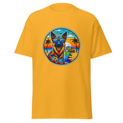 "Dogs On Vacation"-Kollektion - Schäferhund #2 - Klassisches Unisex-T-Shirt - 13 verschiedene Farben