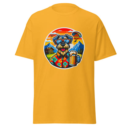Klassisches Unisex T-Shirt"Dogs On Vacation"-Kollektion - Riesenschnauzer in Bavaria - Klassisches Unisex-T-Shirt - 13 verschiedene Farben