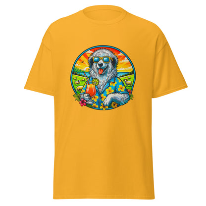 "Dogs On Vacation"-Kollektion - Polish Lowland Sheepdog - Klassisches Unisex-T-Shirt - 13 verschiedene Farben