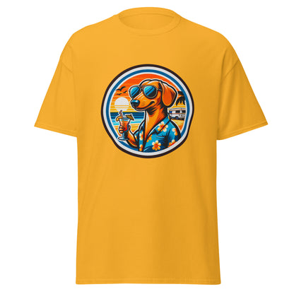 "Dogs On Vacation"-Kollektion - Cool Dachshund - Klassisches Unisex-T-Shirt - 13 verschiedene Farben