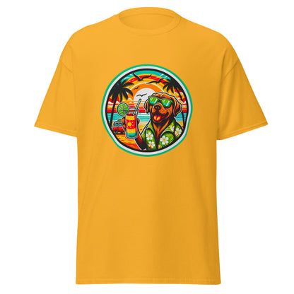 "Dogs On Vacation"-Kollektion - Brown Labrador - Klassisches Unisex-T-Shirt - 13 verschiedene Farben