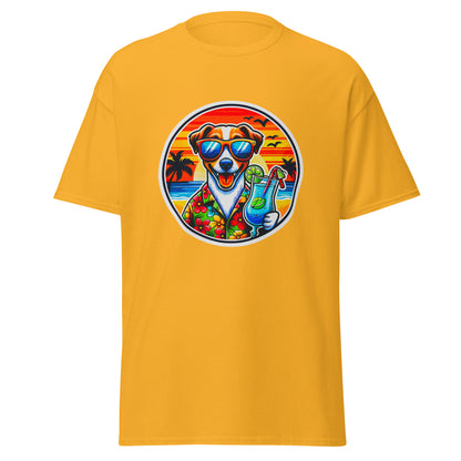 "Dogs On Vacation"-Kollektion - Jack-Russel-Terrier - Klassisches Unisex-T-Shirt - 13 verschiedene Farben