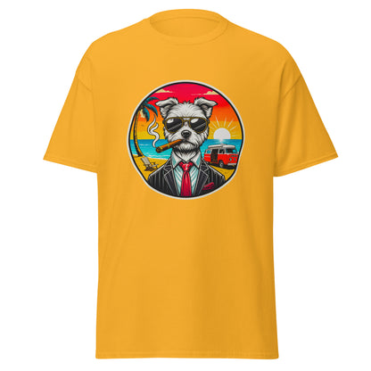 "Dogs On Vacation"-Kollektion - Malteser (Ivo) - Klassisches Unisex-T-Shirt - 13 verschiedene Farben