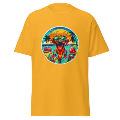 "Dogs On Vacation"-Kollektion - Rhodesian Ridgeback - Klassisches Unisex-T-Shirt - 13 verschiedene Farben