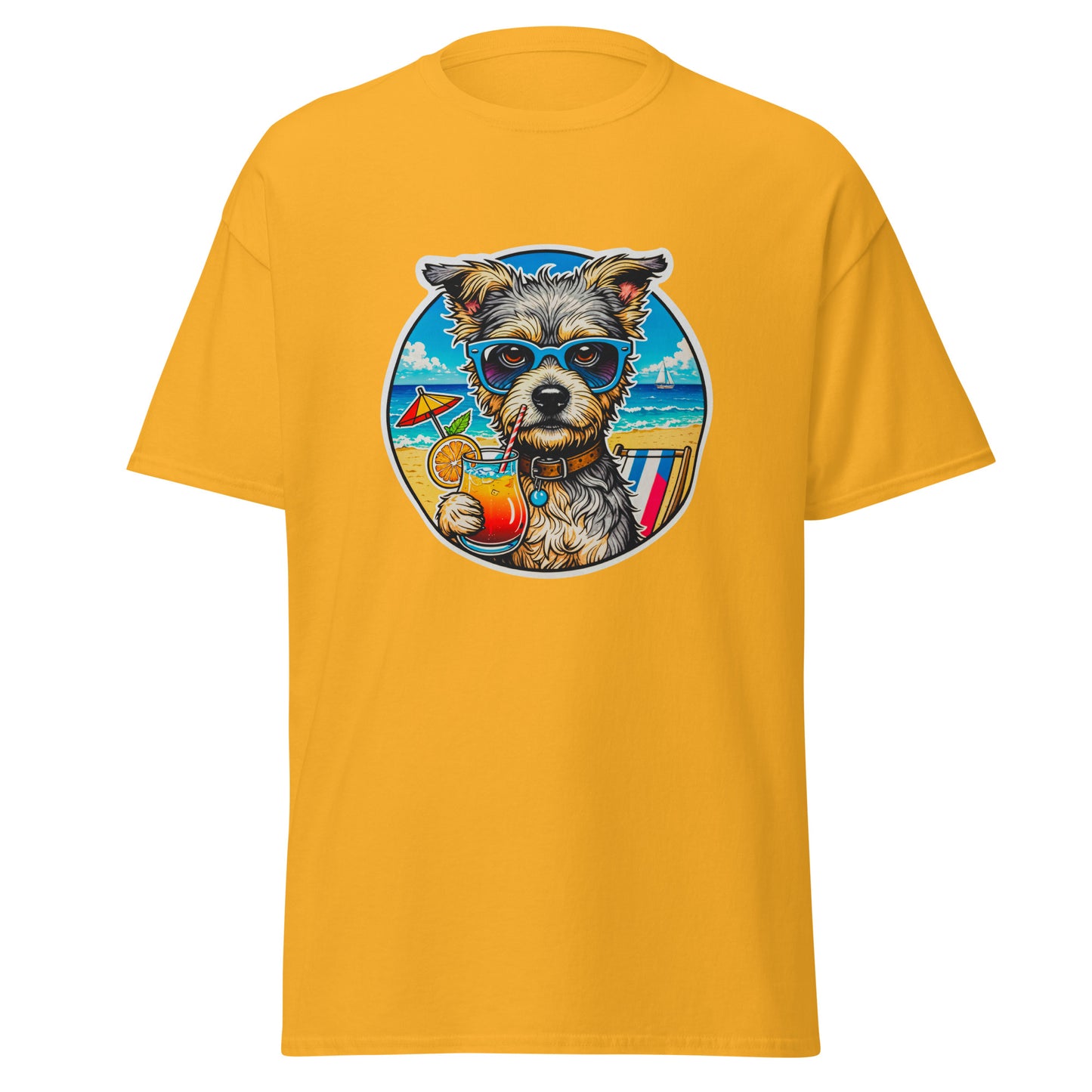 "Dogs On Vacation"-Kollektion - Milli =) - Klassisches Unisex-T-Shirt - 13 verschiedene Farben