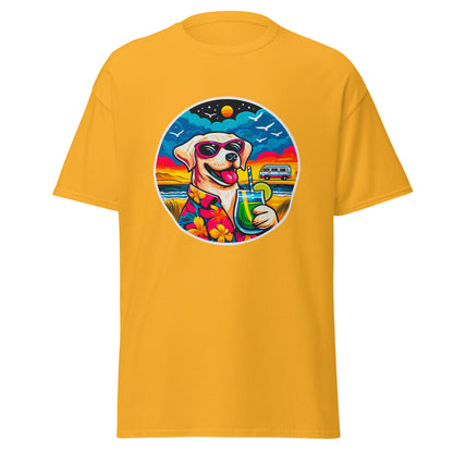 "Dogs On Vacation"-Kollektion - White Labbi - Klassisches Unisex-T-Shirt - 13 verschiedene Farben