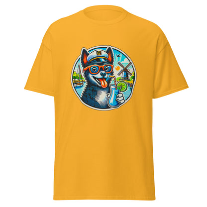"Dogs On Vacation"-Kollektion - Schipperke - Klassisches Unisex-T-Shirt - 13 verschiedene Farben