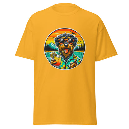 "Dogs On Vacation"-Kollektion - Rauhaardackel #2 - Klassisches Unisex-T-Shirt - 13 verschiedene Farben