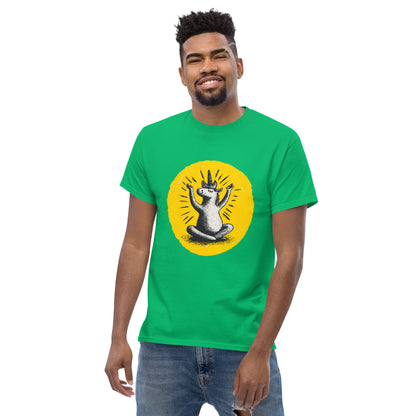 "YELLOW!" - Yoga-Unicorn - Klassisches Unisex T-Shirt - in 4 Farben