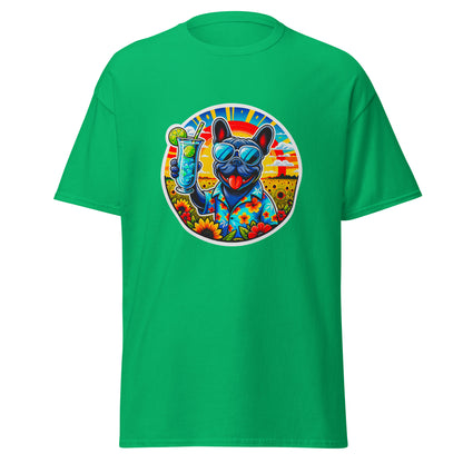 "Dogs On Vacation"-Kollektion - French Bulldog - Klassisches Unisex-T-Shirt - 13 verschiedene Farben