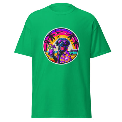 "Dogs On Vacation"-Kollektion - Black Labrador #1 - Klassisches Unisex-T-Shirt - 13 verschiedene Farben
