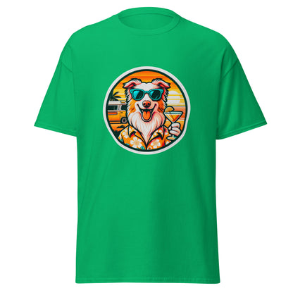 "Dogs On Vacation"-Kollektion - Australian Shepherd #1 - Klassisches Unisex-T-Shirt - 13 verschiedene Farben
