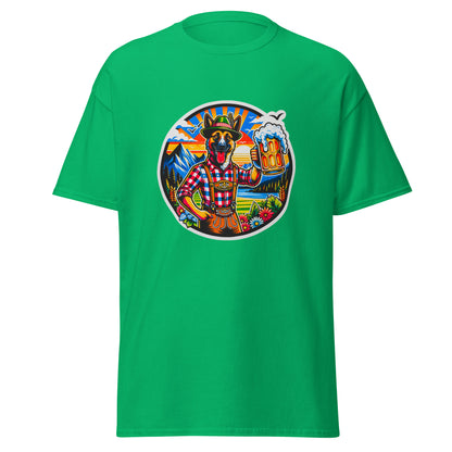 "Dogs On Vacation"-Kollektion - Schäferhund #1 (in Bavaria) - Klassisches Unisex-T-Shirt - 13 verschiedene Farben