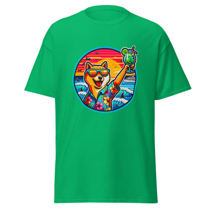 "Dogs On Vacation"-Kollektion - Shiba Inu - Klassisches Unisex-T-Shirt - 13 verschiedene Farben
