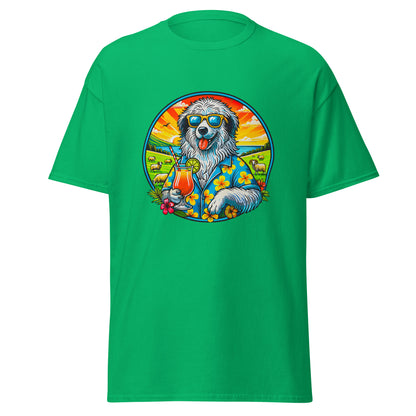 "Dogs On Vacation"-Kollektion - Polish Lowland Sheepdog - Klassisches Unisex-T-Shirt - 13 verschiedene Farben