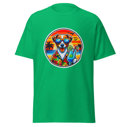 "Dogs On Vacation"-Kollektion - Jack-Russel-Terrier - Klassisches Unisex-T-Shirt - 13 verschiedene Farben